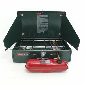 1円【一般中古】Coleman コールマン/ツーバーナー コンロ BBQ グリル アウトドア キャンプ ストーブ/425/04