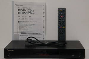 【即決・送料無料】Pioneer BDP-170-K パイオニア SACD BD DVD ブルーレイディスクプレーヤー RC-2425 純正リモコン RC-2425 付属