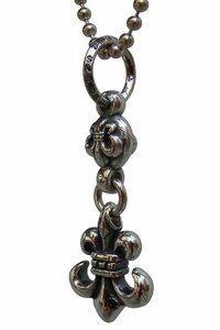 クロムハーツ Chrome Hearts 1ボール BSフレア　チャーム　ペンダント ネックレス 1BALL BS FLEUR CHARM PENDANT