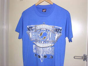 美品 90s USA製 NFL Detroit Lions 1993 Tシャツ M 青 vintage old デトロイト・ライオンズ