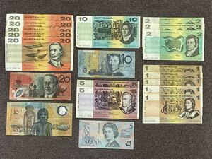 5、オーストラリア　20枚　176ドル　紙幣　古銭　貨幣　外国紙幣
