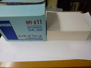 ドットプリンタ用紙　Y9×T11　KPF-K11　パッケージフォーム　汎用・白紙　小林記録紙　約1000枚