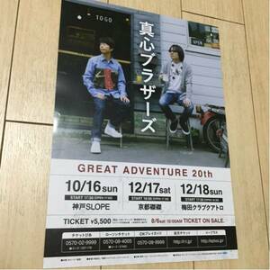 真心ブラザーズ great adventure 20th ライヴ 告知 チラシ 2016