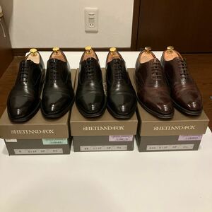 REGAL シェットランドフォックス　6/5　24.5 ケンジントンⅡ　3足セット　木製シューツリー付き　高級品