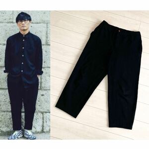 COMME des GARCONS HOMME PLUS 山口一郎着 ポリ縮絨 パンツ コムデギャルソン オム プリュス YI CDG DEUX SHIRT BLACK JUNYA WATANABE MAN