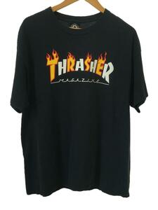 THRASHER◆Tシャツ/XL/コットン/BLK/プリント