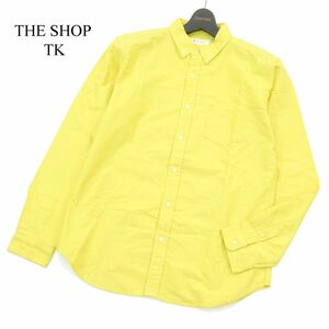 美品★ THE SHOP TK タケオキクチ 通年 刺繍 長袖 ボタンダウン シャツ Sz.L　メンズ　A3T13662_B#C