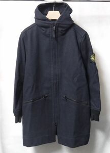 16AW STONE ISLAND ストーンアイランド PANNO SPECIALE ミリタリー フード コートS 紺 メルトン ウール