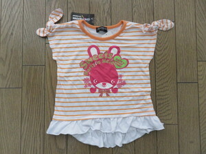 【新品】CUTE PARADISE肩リボン付きウサギ半袖Tシャツ　１１０