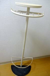 ■大阪市手渡し可能■傘立て 半円 玄関 収納 傘掛け カギ 鍵 フック マスク 小物 置き ホワイト スチール