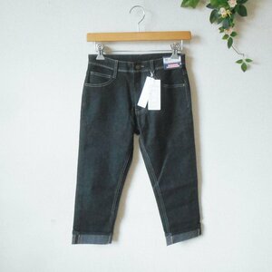 新品 タグ付き HERITAGE FLASH デニム クロップド パンツ レディース 未使用 春 夏 黒