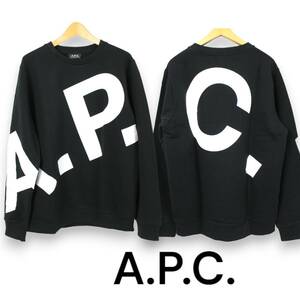 A.P.C.　アーペーセー　Cory　スウェットシャツ　ルーズフィット　ユニセックス　ブラック　サイズM