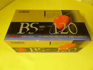 [m5181y k] VHSビデオテープ 3本パック　CISCO T-120BS　BSの鮮やかさにも豊かな再現力で対応　HIGH DETAIL & HIGH POWER　