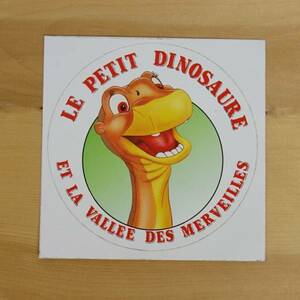 フランス ビンテージ ステッカー シール le petit dinosaure 恐竜 アニメ 映画 リトルフット キャラクター #s-194