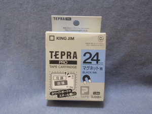 TEPRA PROテープカートリッジ SJ24B 24mm (青・黒文字) 送料220円から