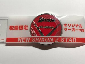 【T】新品未使用 スリクソン SRIXON ゴルフボールマーカー ノベルティ ゴルフアクセサリー レッドカラー Z-STAR