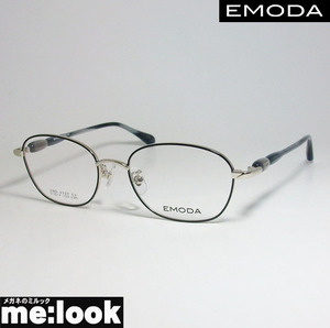 EMODA エモダ レディース 眼鏡 メガネ フレーム EMD4327-4-51 度付可 ブラック　シルバー