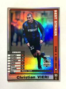 WCCF 2001-2002 クリスティアン・ヴィエリ Panini 01-02 インテル Best striker