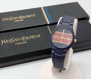 ジャンク Yves Saint Laurent イヴサンローラン アナログ レディース 2針 不動品 クォーツ