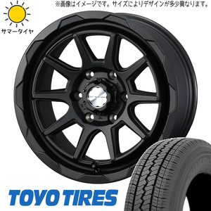 新品 軽トラ 軽バン 車検対応 LT規格 145R12 12インチ TOYO V02E マッドヴァンス 06 4.0J +42 4/100 サマータイヤ ホイール 4本SET