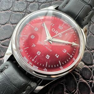 【美品・調整済】オリス ORIS ビンテージ 機械式 手巻き ウォッチ 腕時計 メンズ 中古 アンティーク 動作良好 ディズニー ミッキー NO.761