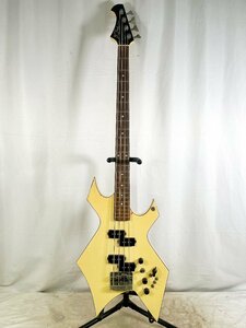 2404504671　■ B.C. Rich エレキベース 変形タイプ ホワイト 音出し不可 ジャンク 弦楽器 857855