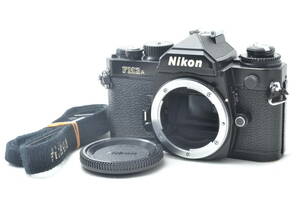 美品 ニコン Nikon FM3A 一眼レフ MF フィルムカメラ ブラック ボディ ストラップ #6090