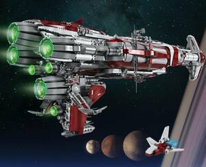 宇宙船　Republic Cruiser ブロック　ミニフィグ レゴ 互換 LEGO 互換 テクニック フィギュア 171725