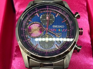 SEIKO セイコー 戦姫絶唱シンフォギアXV コラボ 腕時計 キャロル・マールス・ディーンハイム モデル 7T92-HCX0☆良品☆[77-0424-O3]