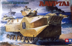 タミヤ/1/35/アメリカ海兵隊AAVP7A1強襲水陸両用装甲兵員輸送車アップガンシードラゴン／未組立品