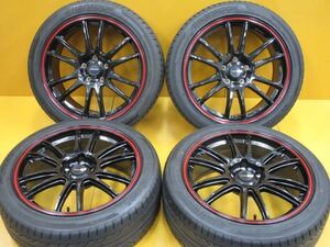 【ホイール未使用 軽量】クロススピード CR6 18インチ 8J+45 5H114 225/45R18 クラウン