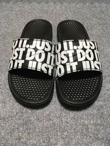 【美品】NIKE ナイキ／サンダル スリッパ／JUST DO IT.／US9 UK8 EUR42.5 JPN27cm／ロゴ スウォッシュ