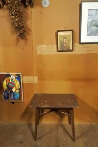 ビンテージ ウッド サイドテーブル 木製 飾り棚 古木 古家具/アンティーク ヴィンテージ ビンテージ 机 TV台