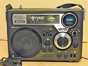National 【RF-2600】FM/MW/SW・蛍光管式全波表示カウンタラジオ中古品 ＦＭ76～95MHzまで受信可能 管理番号 19012020
