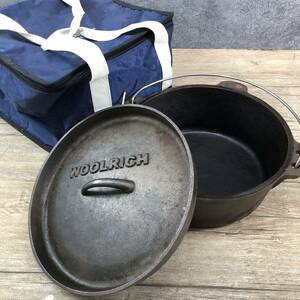 Woolrich ウールリッチ ダッチオーブン 直径約24cm 鉄鍋 アウトドア キャンプ レジャー 料理 菊NS