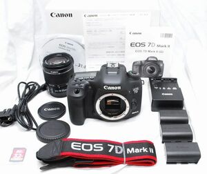 【超美品・メーカー保証書等完備 豪華セット】Canan キヤノン EOS 7D Mark II EF-S 18-55mm IS Ⅱ