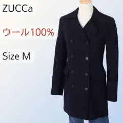 ZUCCa ズッカ ピーコート 毛100% 厚手 冬 ブラック M