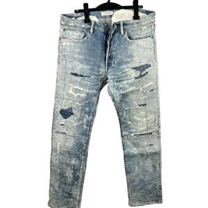 Ronherman(ロンハーマン) Destroyed Damaged Denim Pants 逗子マリーナ限定 国内正規品 (indigo)