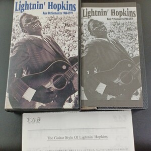 VHS_10】ライトニン・ホプキンス 1960-1979 VHS ビデオテープ Lightnin