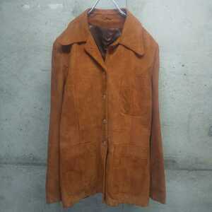 70s vintage カナダ製 スエード レザー ジャケット M leather jacket 革ジャン ヴィンテージ ビンテージ 古着 used