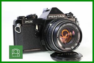 【同梱歓迎】実用■PENTAX ME ブラック + smc PENTAX-M 50mm F1.7■シャッター全速・露出計完動■AM162