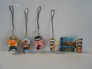 ♯Klx15DBワンピースストラップ魚人島編人気4種ONEPIECEたこハチ♂BANDAIバンダイ♀200円〓017640_b