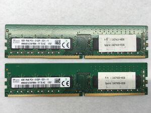 動作保証 SK hynix 1RX8 PC4-2133P-ED1-11 DDR4 ワークステーション用メモリ Z240　TX1320 M2　 (4GB x2) 合計8GB 【送料無料】