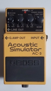 BOSS AC-3 Acoustic Simulator 正常稼動品　美品中古!! 現場に2本持っていかなくてラク!!