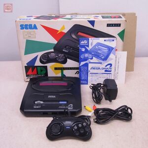 動作品 MD2 メガドライブ2 本体 HAA-2502 MEGA DRIVE 2 セガ SEGA 箱説付【20