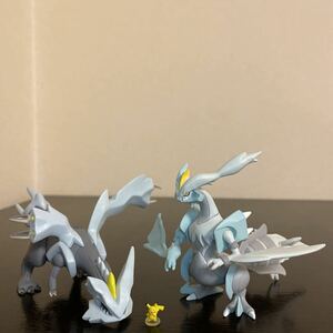 立体ポケモン図鑑 1/40 キュレム ホワイト キュレム 中古品 ポケモン フィギュア ポケットモンスター おまけ ピカチュウ