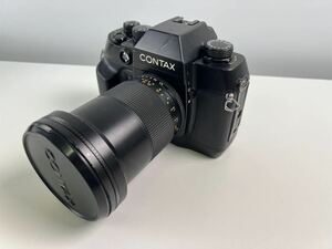 【5/71ES】CONTAX AX フィルムカメラ レンズ vario-sonnar 3.3-4.0/28-85 動作未確認