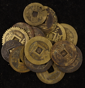 順治通宝 16枚 まとめて おまとめ 中国穴銭 穴銭 中国古銭 古銭 コイン 硬貨