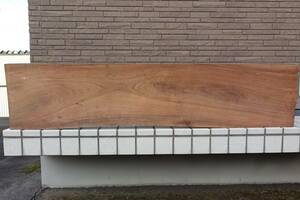 欅一枚板　ケヤキ　欅長テーブル天板　長机板　無垢材　天然木　154ｃｍ×34ｃｍ×4.3ｃｍ　旭川近郊手渡し可能