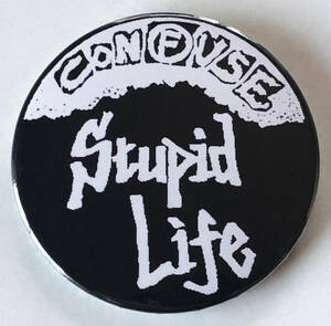 CONFUSE - Stupid Life 缶バッジ 25mm #japanese #punk #80